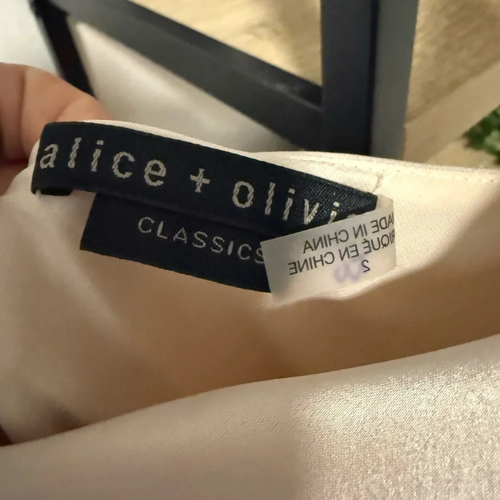 Alice + Olivia Cream Backless Dress - Picture 4 of 7